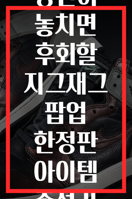 당신이 놓치면 후회할 지그재그 팝업 한정판 아이템 총정리
