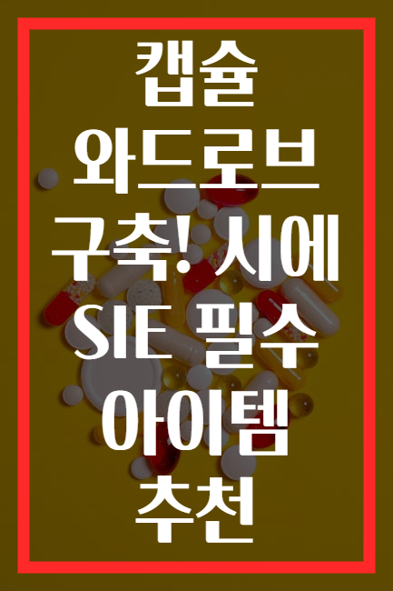 캡슐 와드로브 구축! 시에 SIE 필수 아이템 추천
